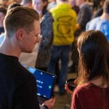 Florian Baum und Eugenia Gagin StartupDorf Vorstandsmitglieder