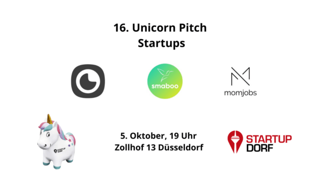 Startup Pitches von Animate Me, smaboo und momjobs