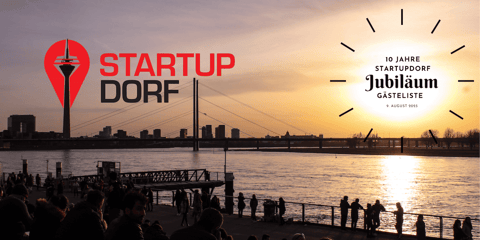 10 JAHRE StartupDorf Jubiläum Flyer