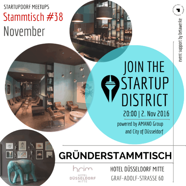 StartupDorf Meetups – 38. Gründerstammtisch